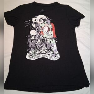 Disney Nightmare Before Christmas Graphic Tee Tshirt Women Size Large